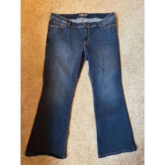 Torrid super Super Stretch‎ luxe Slim Bootcut Dark Wash Plus Size 20 R Jeans - Picture 1 of 5